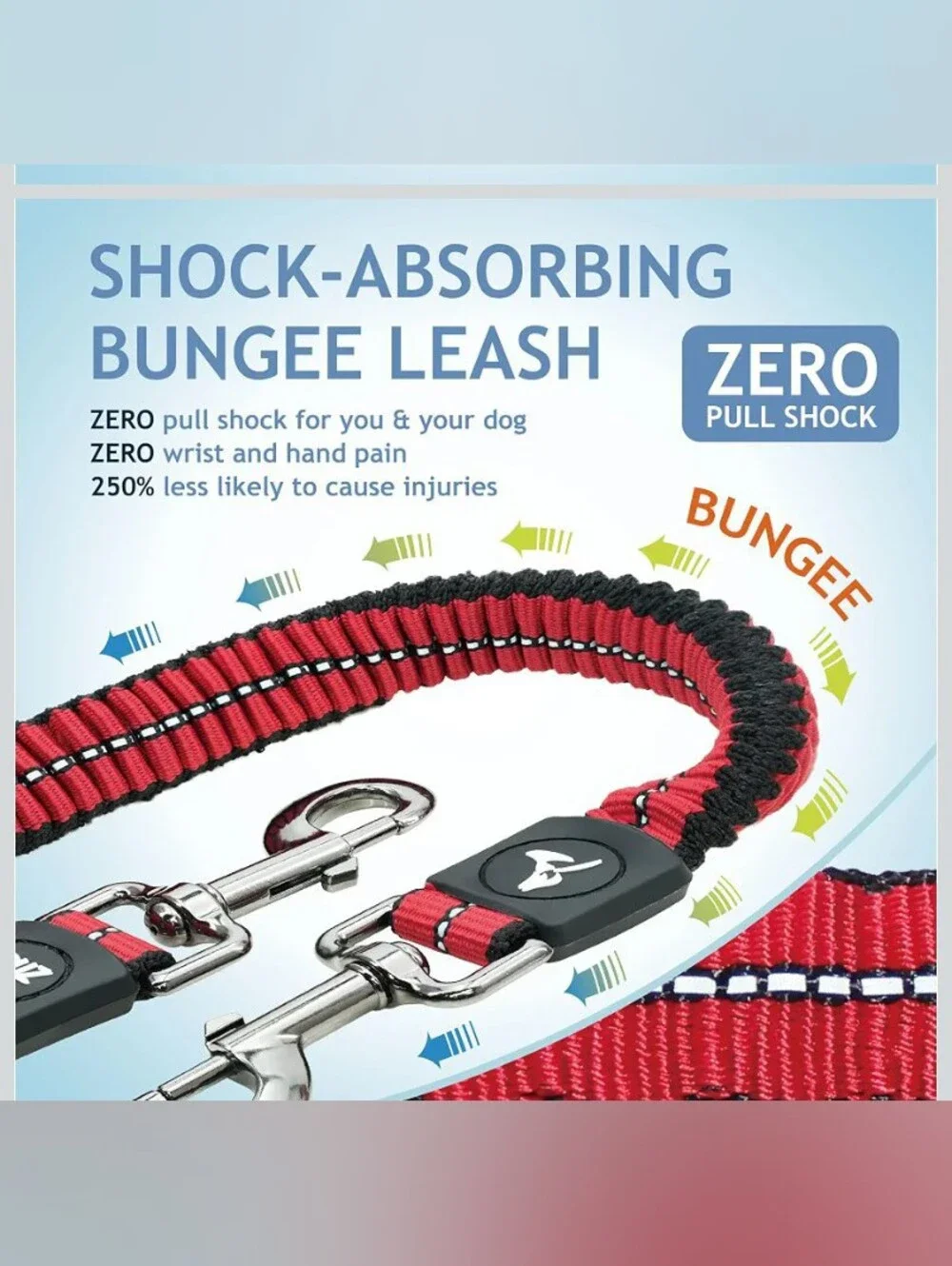 Kruz Pet Limited Edition Red & Black Double 🐶 Dog Leash For 2 Dogs Size S